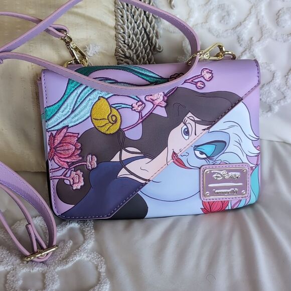 Loungefly Disney The Little Mermaid /Ursula and Vanessa Crossbody Bag NWT - Picture 13 of 16